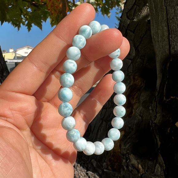 Larimar Beach Bracelet - Small Beads - Picture 5 of 8